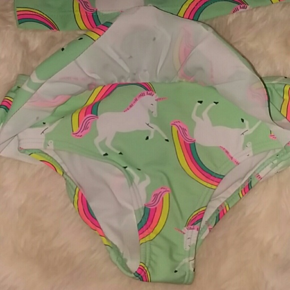 NWT Carter's 2 Piece Swim Suit Bikini 2t Unicorn & - Picture 8 of 8